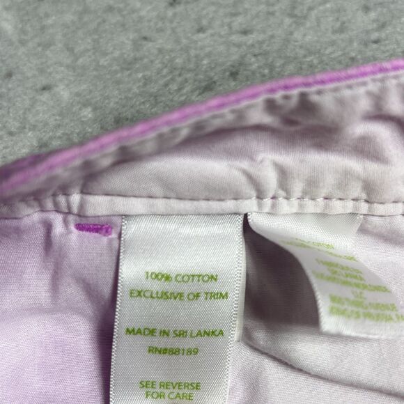 Lilly Pulitzer Shorts Buttercup Knit Womens 6 Purple Stretched Pockets Scalloped - Picture 12 of 14